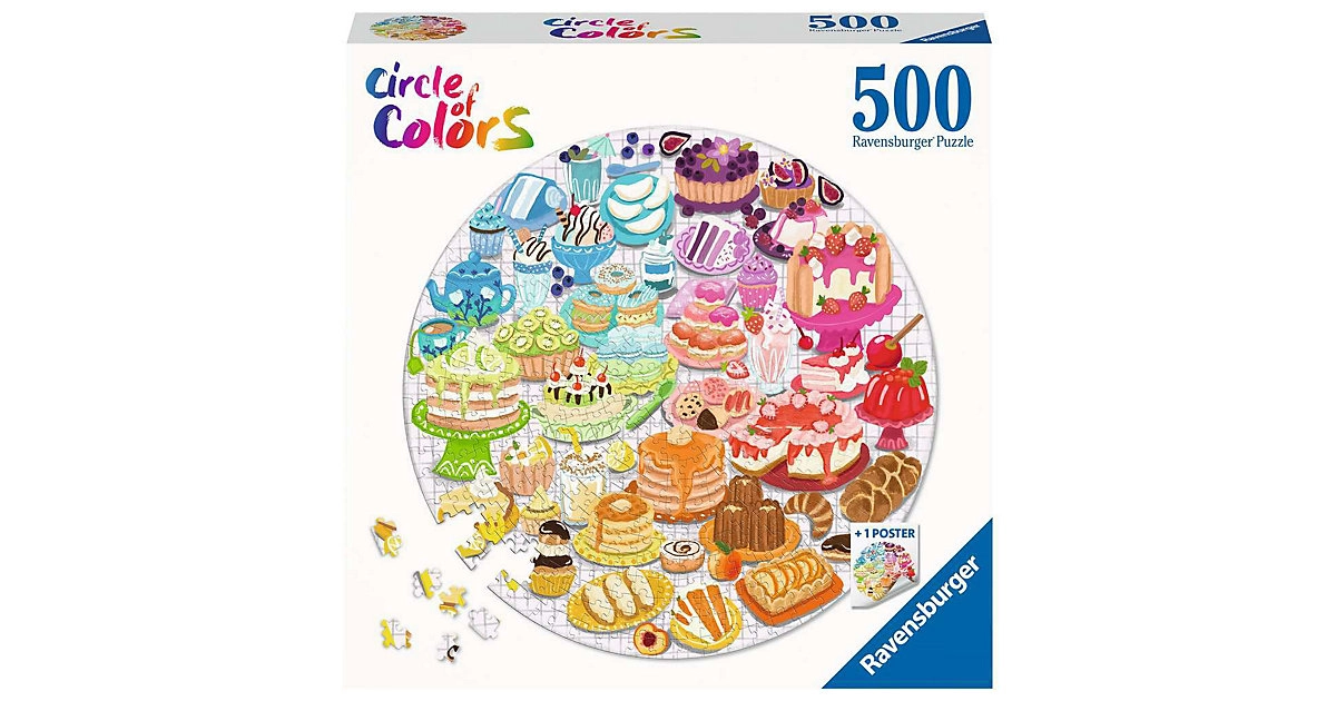 Ravensburger Puzzle 17171 Circle of Colors - Desserts & Pastries 500 Teile