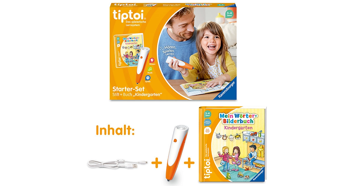 tiptoi® Starter-Set: Stift und Wörter-Bilderbuch Kindergarten