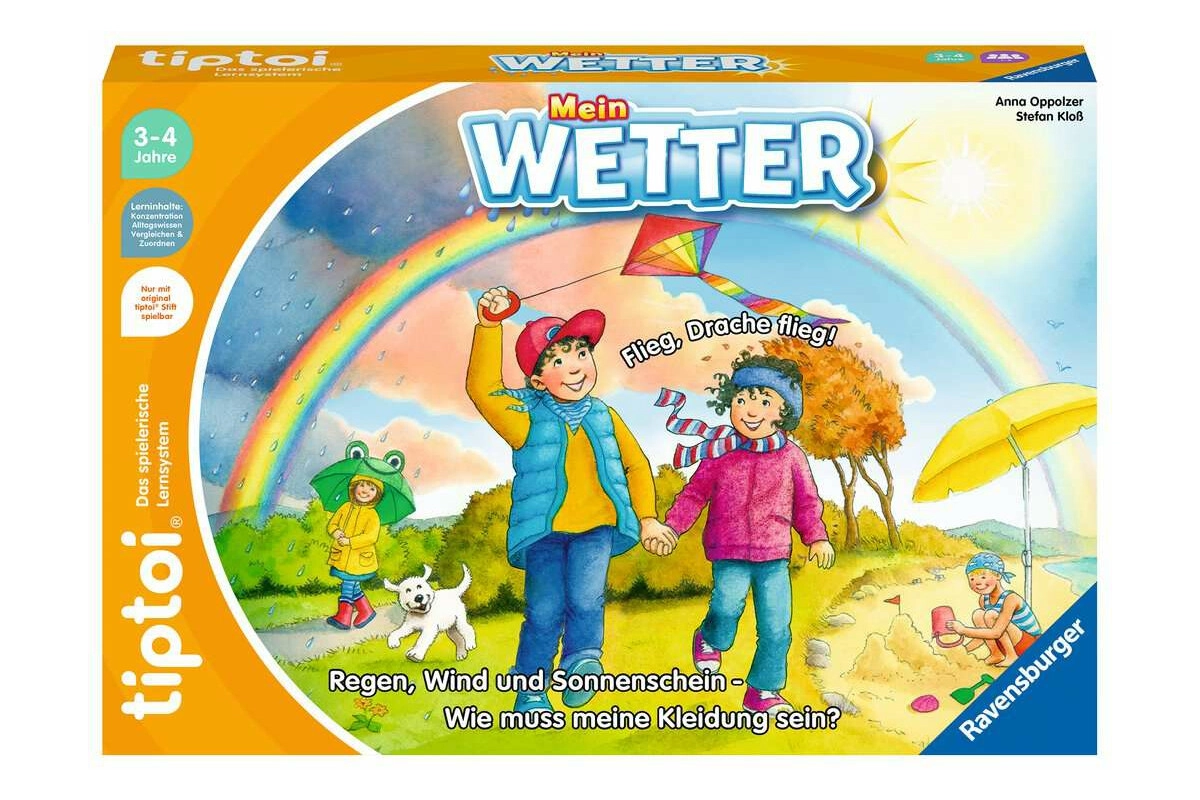 tiptoi® 00118 Mein Wetter Lernspiel für 1-4 Spieler ab 3 Jahren