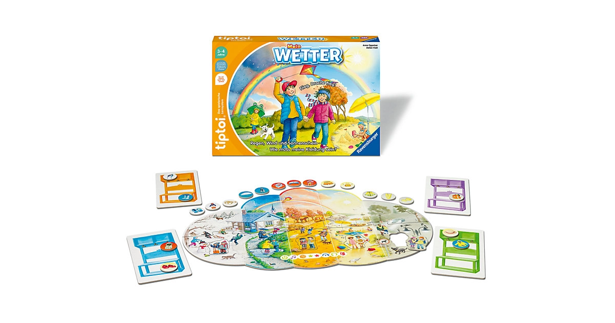 tiptoi® 00118 Mein Wetter Lernspiel für 1-4 Spieler ab 3 Jahren