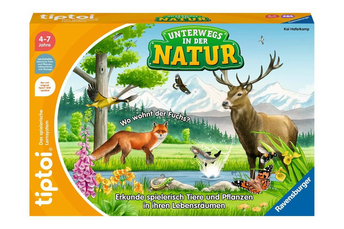 Ravensburger tiptoi Spiel 00121 Unterwegs in der Natur