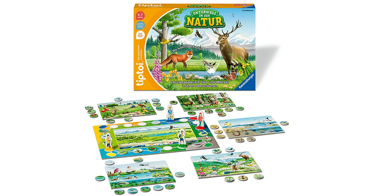 Ravensburger tiptoi Spiel 00121 Unterwegs in der Natur