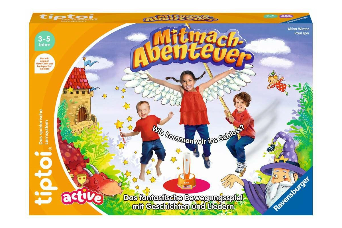 tiptoi® ACTIVE 00130 Mitmach-Abenteuer Bewegungsspiel ab 3 Jahren