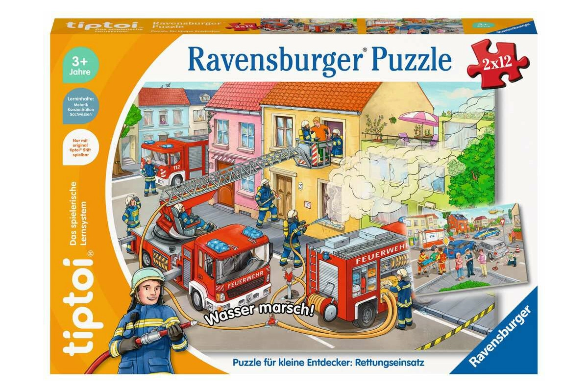 tiptoi® 00133 Puzzle für kleine Entdecker Rettungseinsatz für Kinder ab 3 Jahren