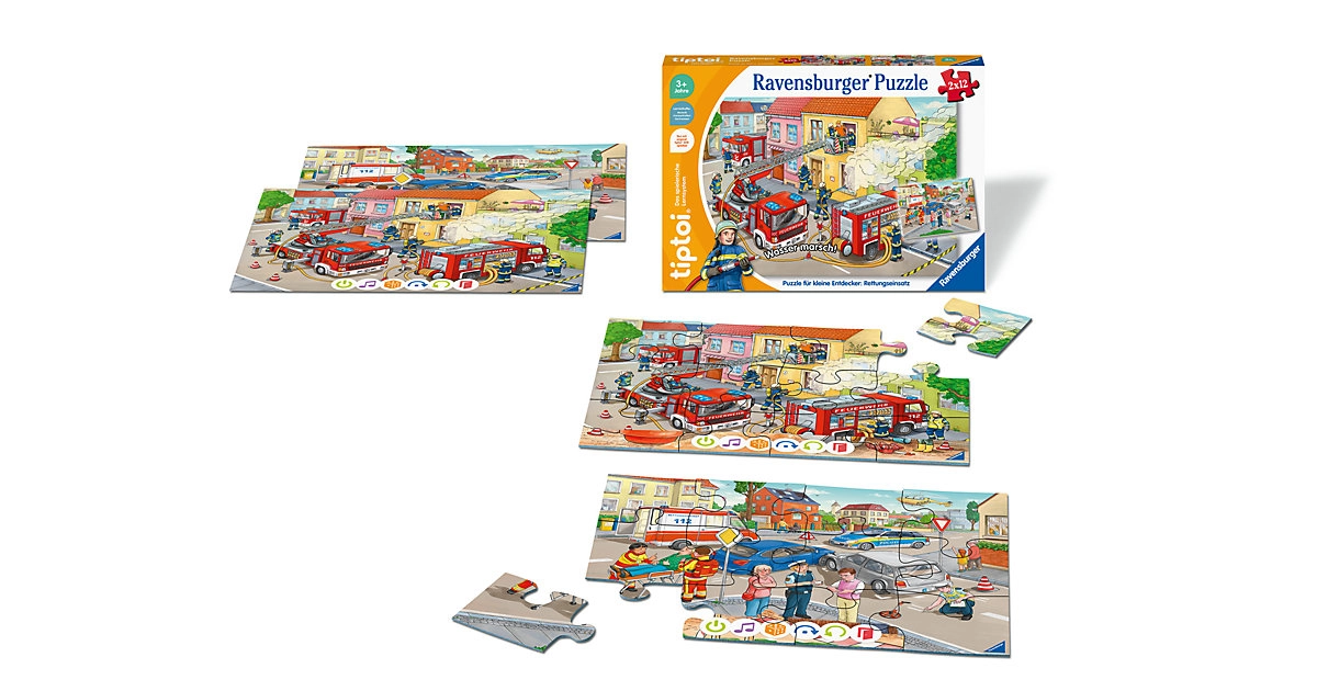 tiptoi® 00133 Puzzle für kleine Entdecker Rettungseinsatz für Kinder ab 3 Jahren