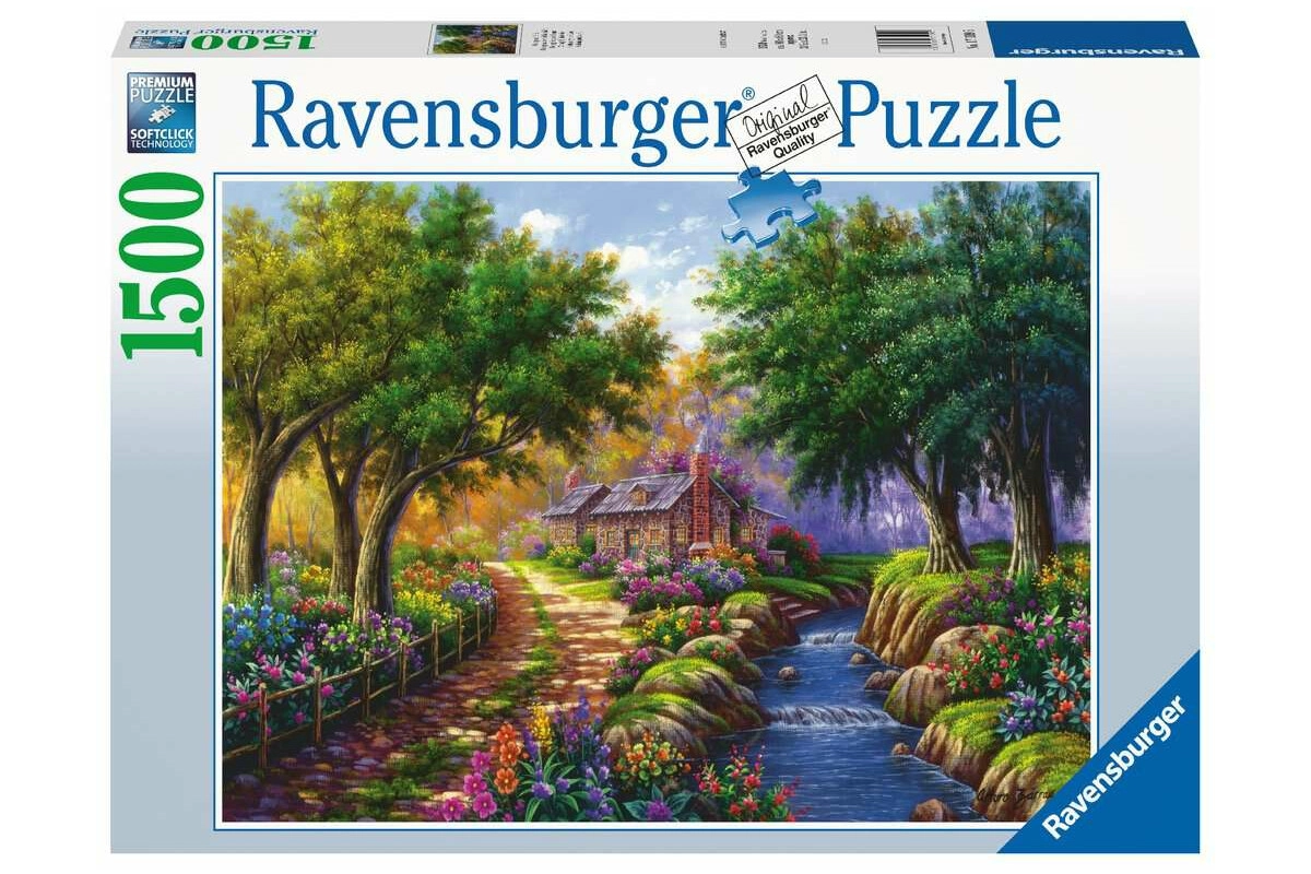 Ravensburger Puzzle 17109 Cottage am Fluß 1500 Teile Puzzle