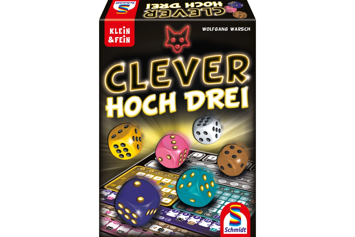 Schmidt Spiele 49384 Clever hoch Drei für 1-4 Spieler ab 10 Jahren