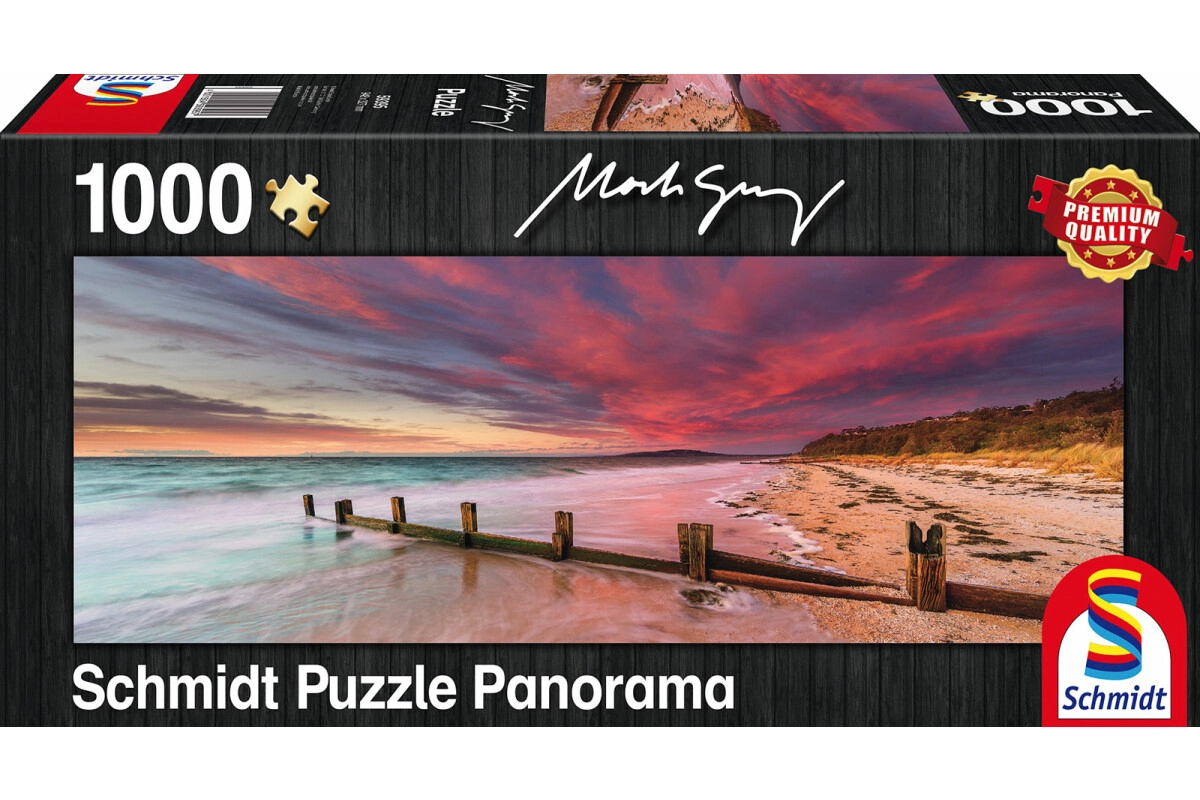 Schmidt Spiele 1000 Teile Puzzle: 59395 McCrae Beach, Mornington Peninsula, Victoria, Australia, Panoramapuzzle