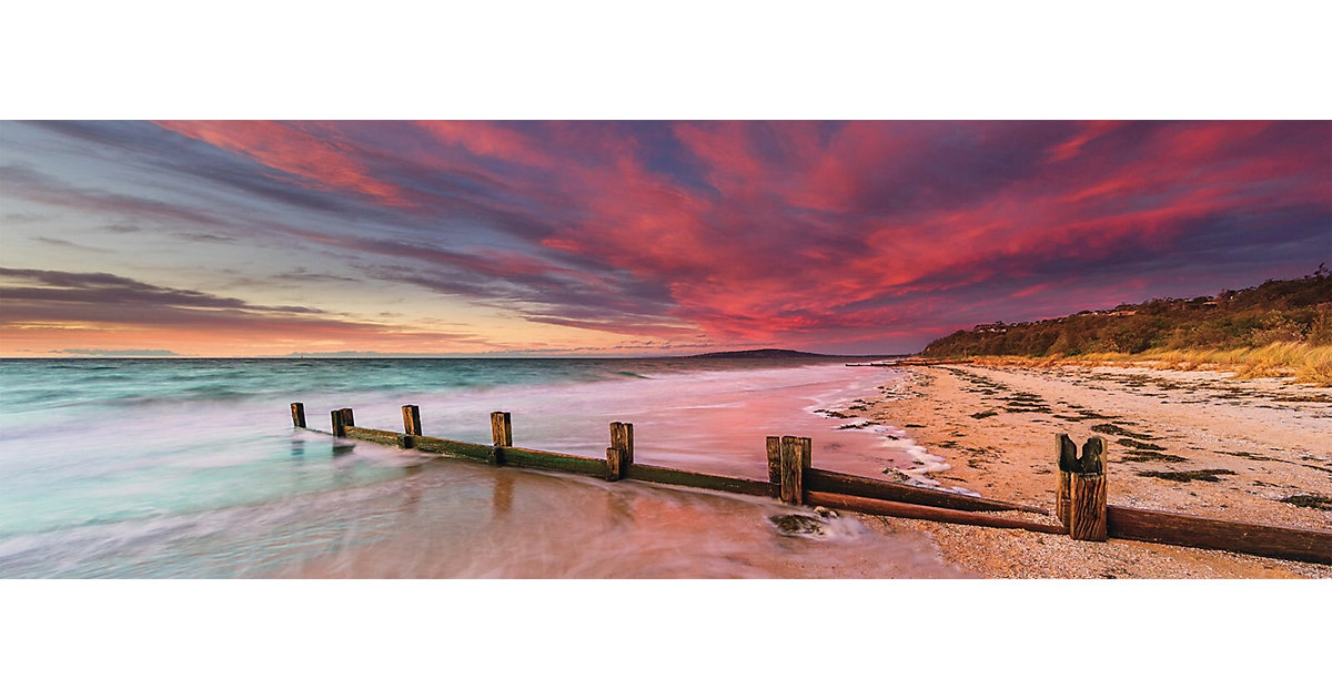 Schmidt Spiele 1000 Teile Puzzle: 59395 McCrae Beach, Mornington Peninsula, Victoria, Australia, Panoramapuzzle