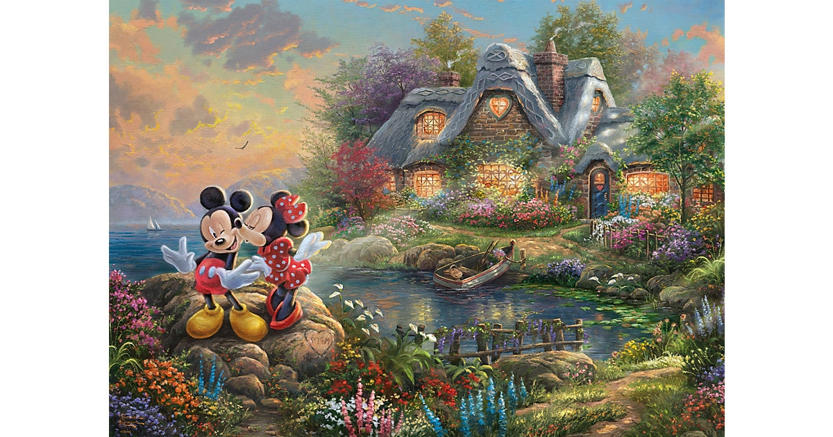 Schmidt Spiele 1000 Teile Puzzle: 59639 Disney, Sweethearts Mickey & Minnie