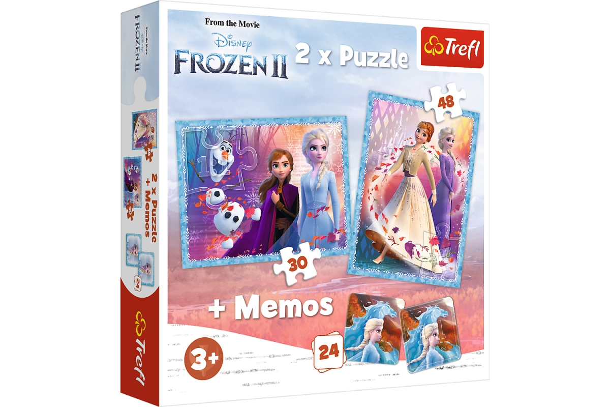 Trefl Disney Frozen II Set ab 3 Jahren - 2 Puzzles + Memory