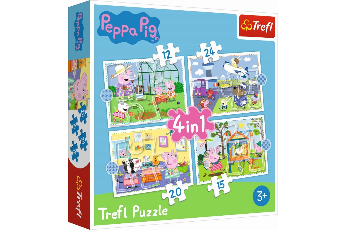 Trefl Puzzle Peppa Pig 4-in-1 ab 3 Jahren