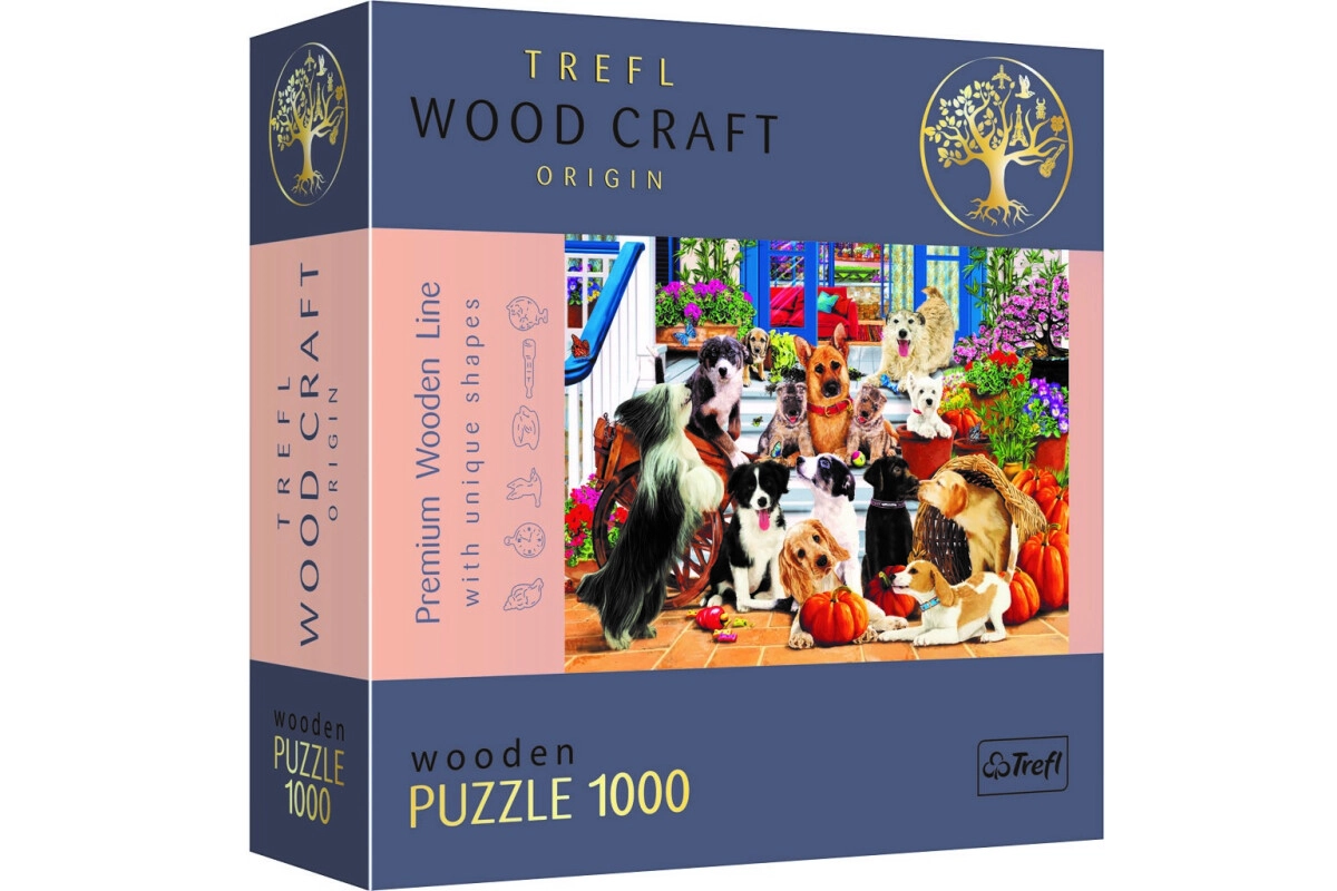 Trefl Premium Holz Puzzle mit 1000 Teilen Hundefreundschaft