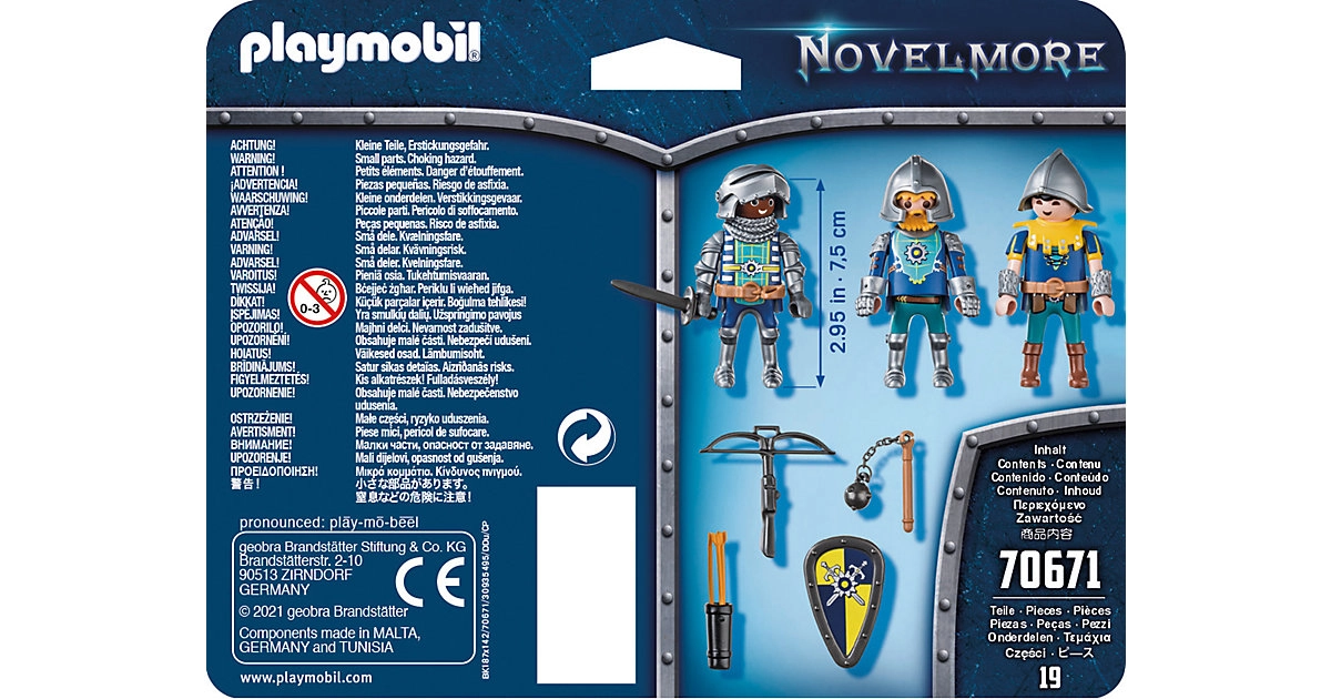 PLAYMOBIL® 70671 3er Set Novelmore Ritter