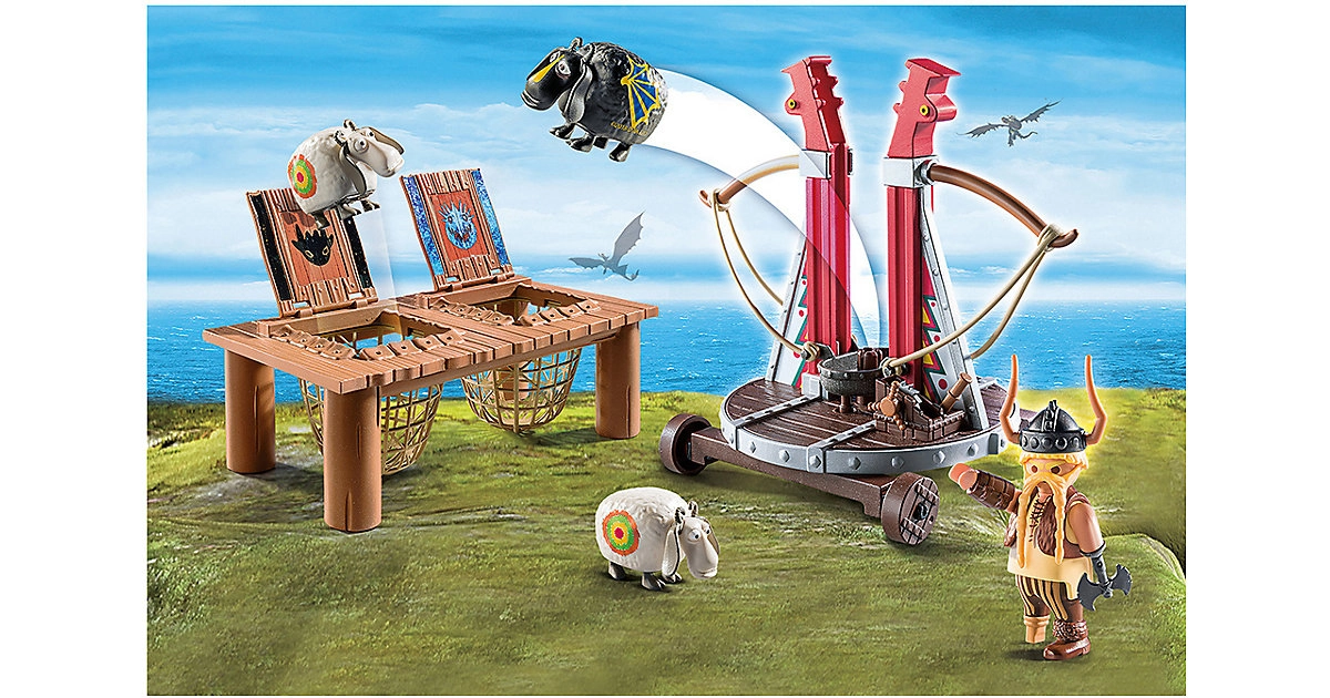 PLAYMOBIL® 9461 Dragon Racing: Grobian mit Schafschleuder