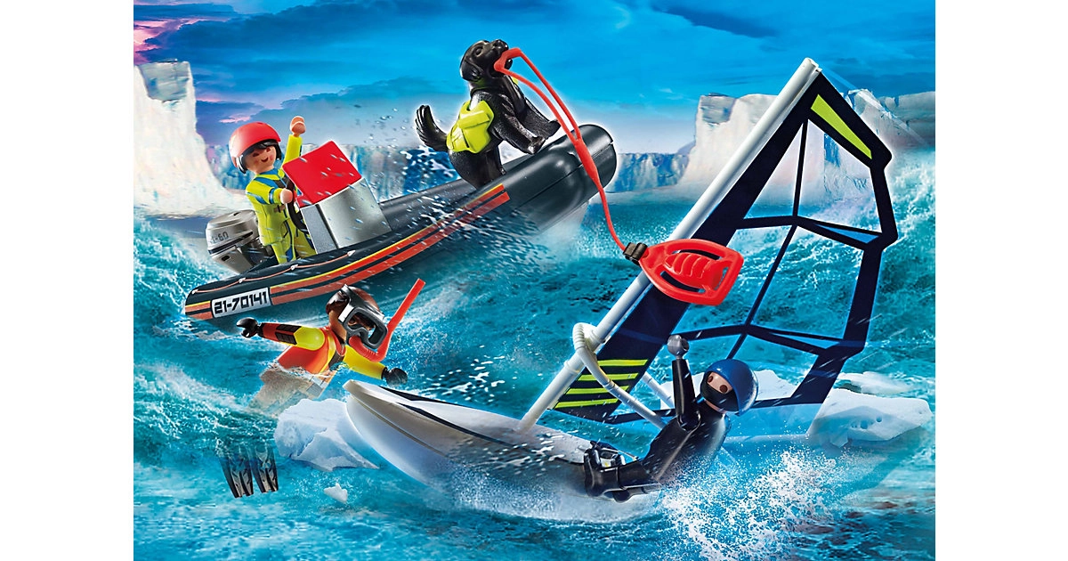 PLAYMOBIL® 70141 Seenot: Polarsegler-Rettung mit Schlauchboot