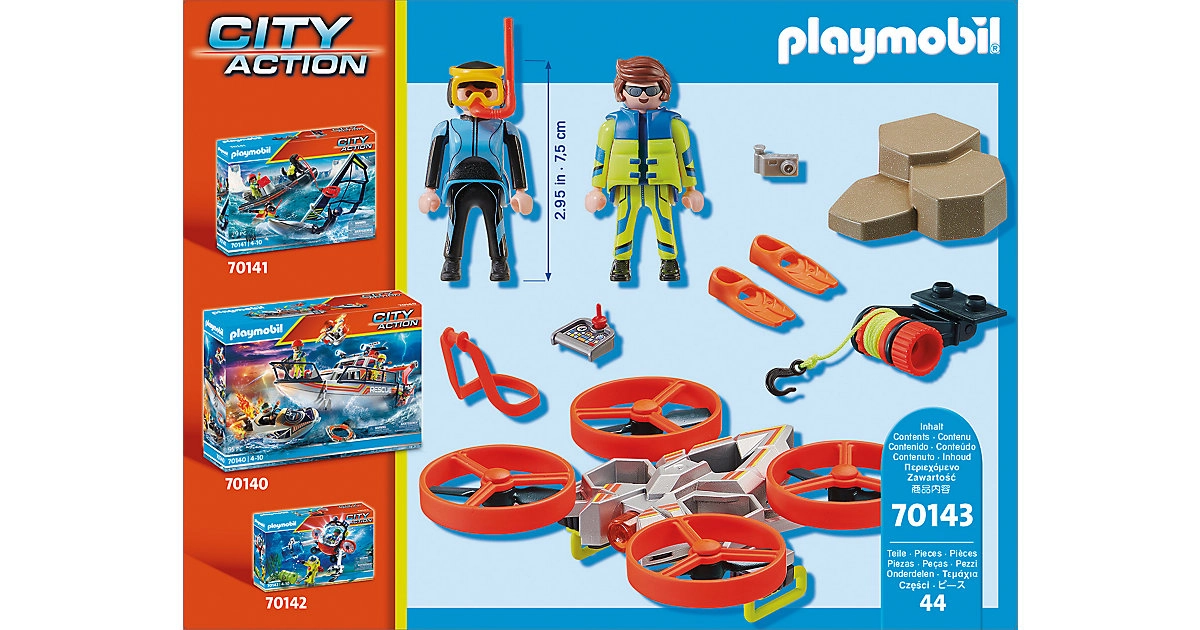 PLAYMOBIL® 70143 Seenot: Taucher-Bergung mit Rettungsdrohne