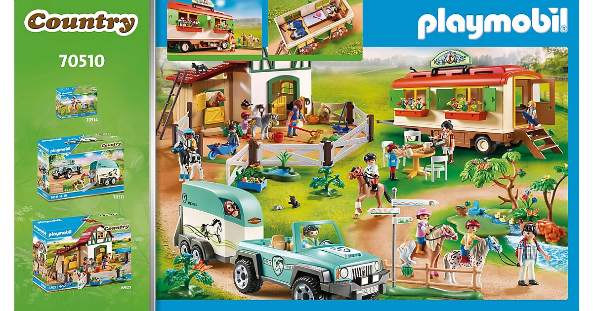 PLAYMOBIL® 70510 Ponycamp-Übernachtungswagen