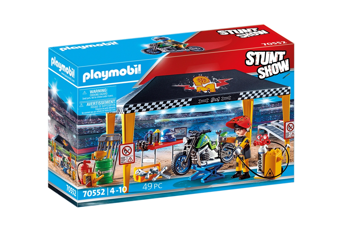 PLAYMOBIL® 70552 Stuntshow Werkstattzelt