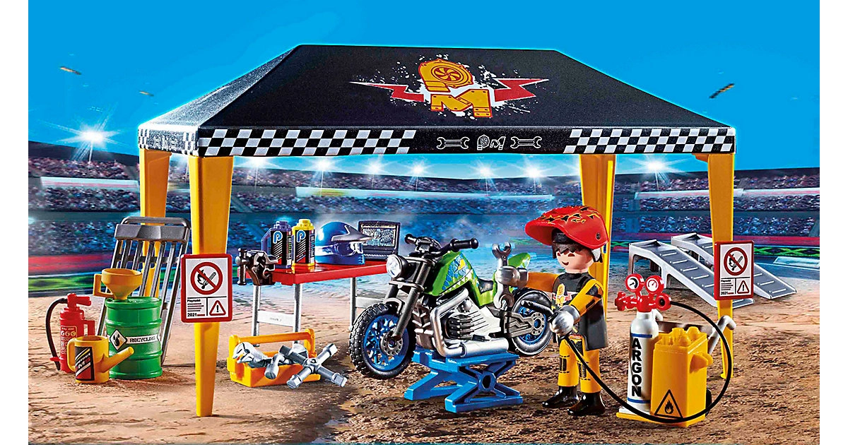 PLAYMOBIL® 70552 Stuntshow Werkstattzelt