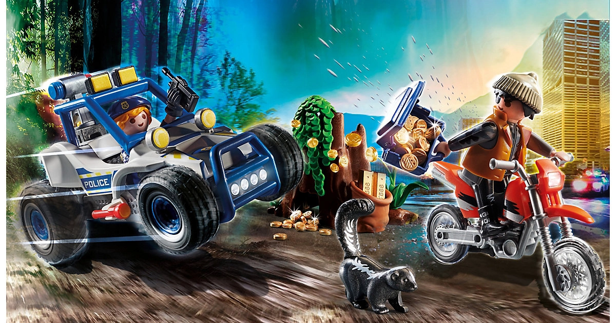 PLAYMOBIL® 70570 Polizei-Geländewagen: Verfolgung des Schatzräubers