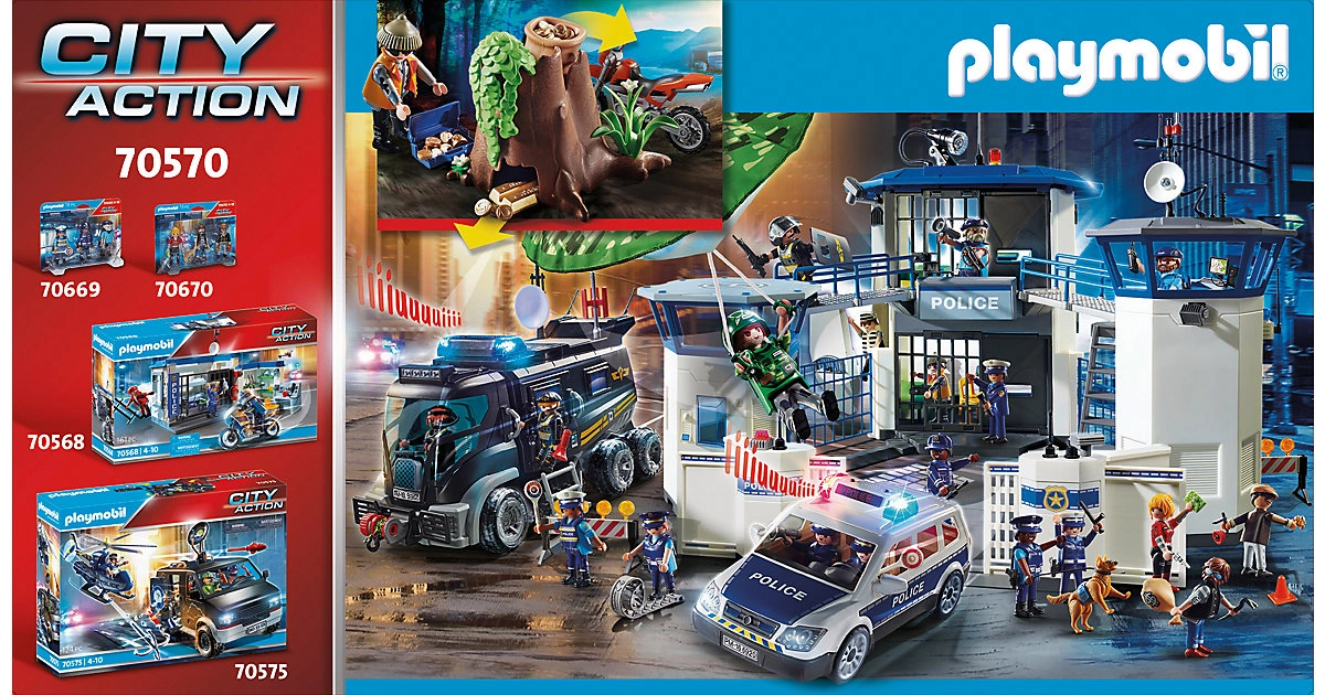PLAYMOBIL® 70570 Polizei-Geländewagen: Verfolgung des Schatzräubers