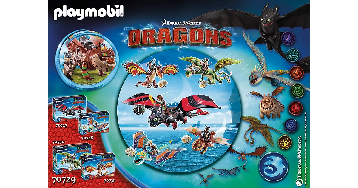PLAYMOBIL® 70729 Dragon Racing: Fischbein und Fleischklops