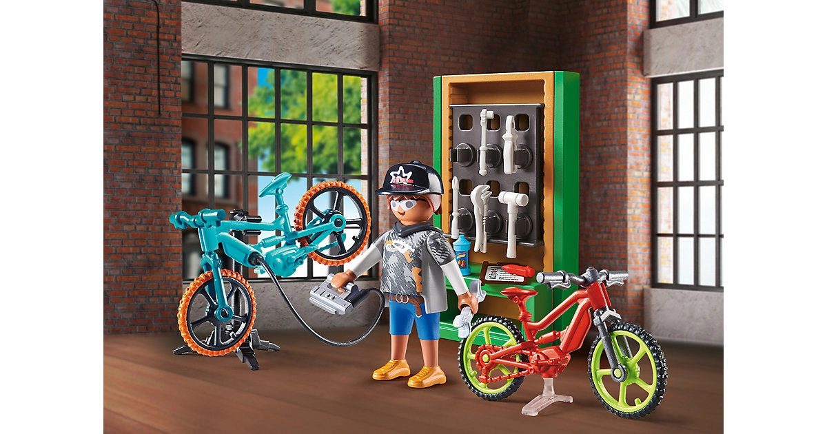 PLAYMOBIL® 70674 Geschenkset E-Bike-Werkstatt