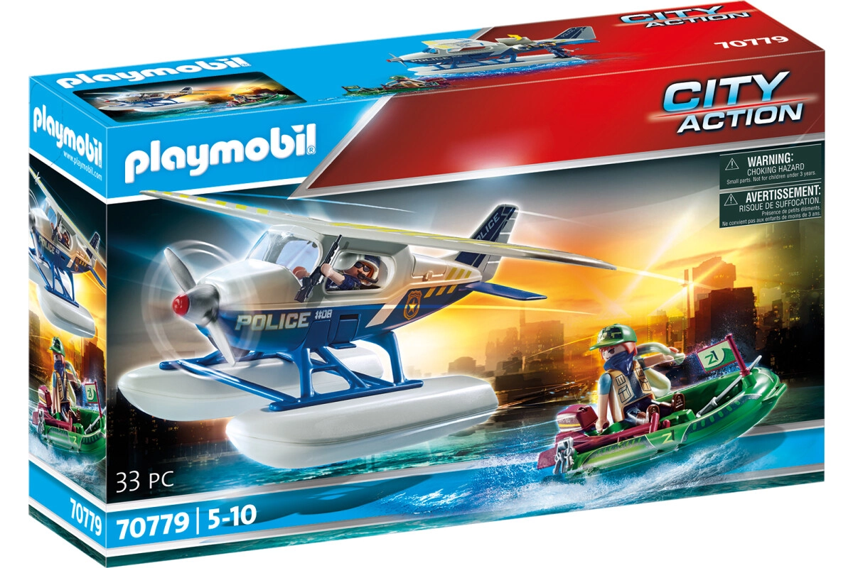 PLAYMOBIL® 70779 Polizei-Wasserflugzeug: Schmuggler-Verfolgung