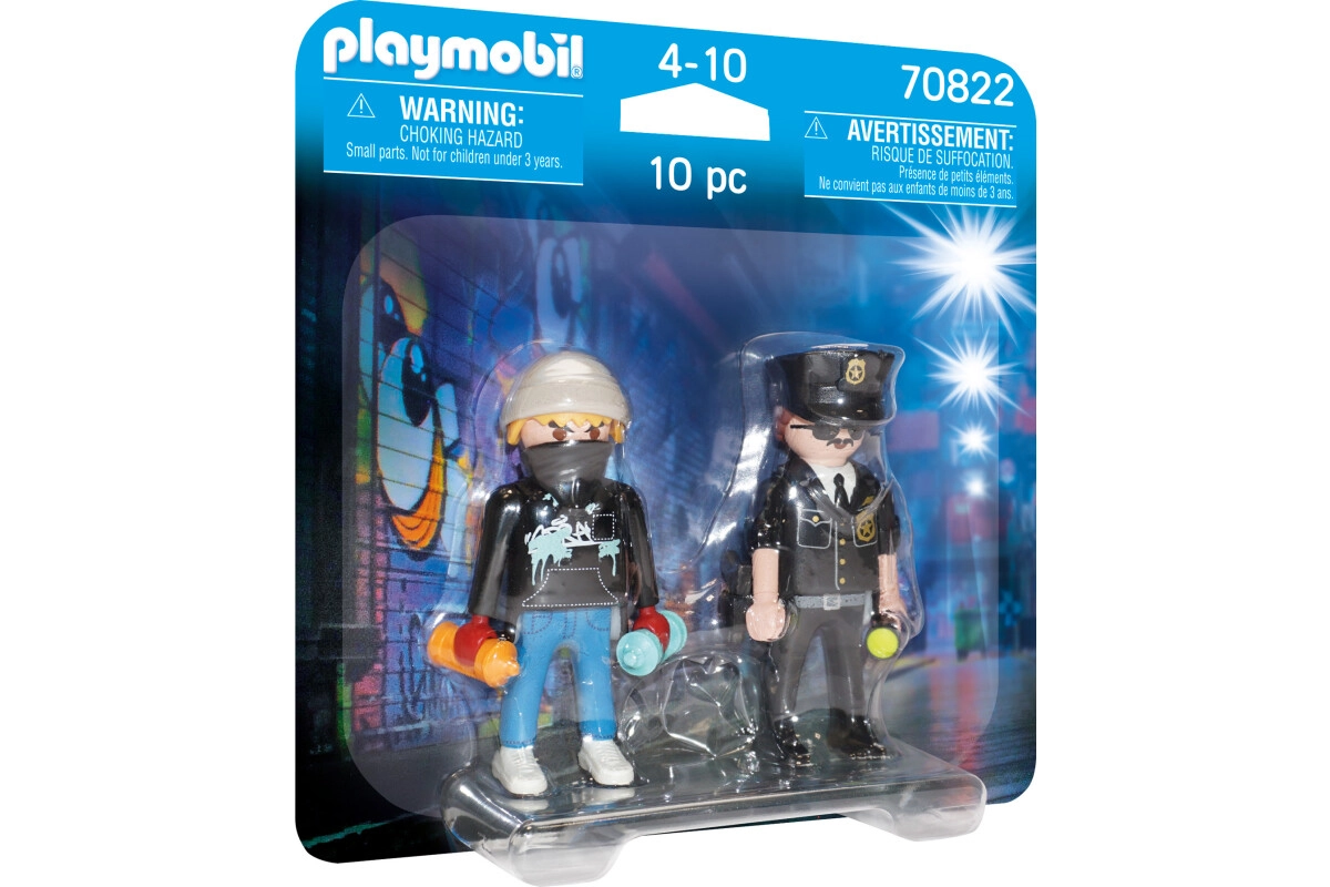 PLAYMOBIL® DuoPack Polizist und Sprayer für 4-10 Jahren