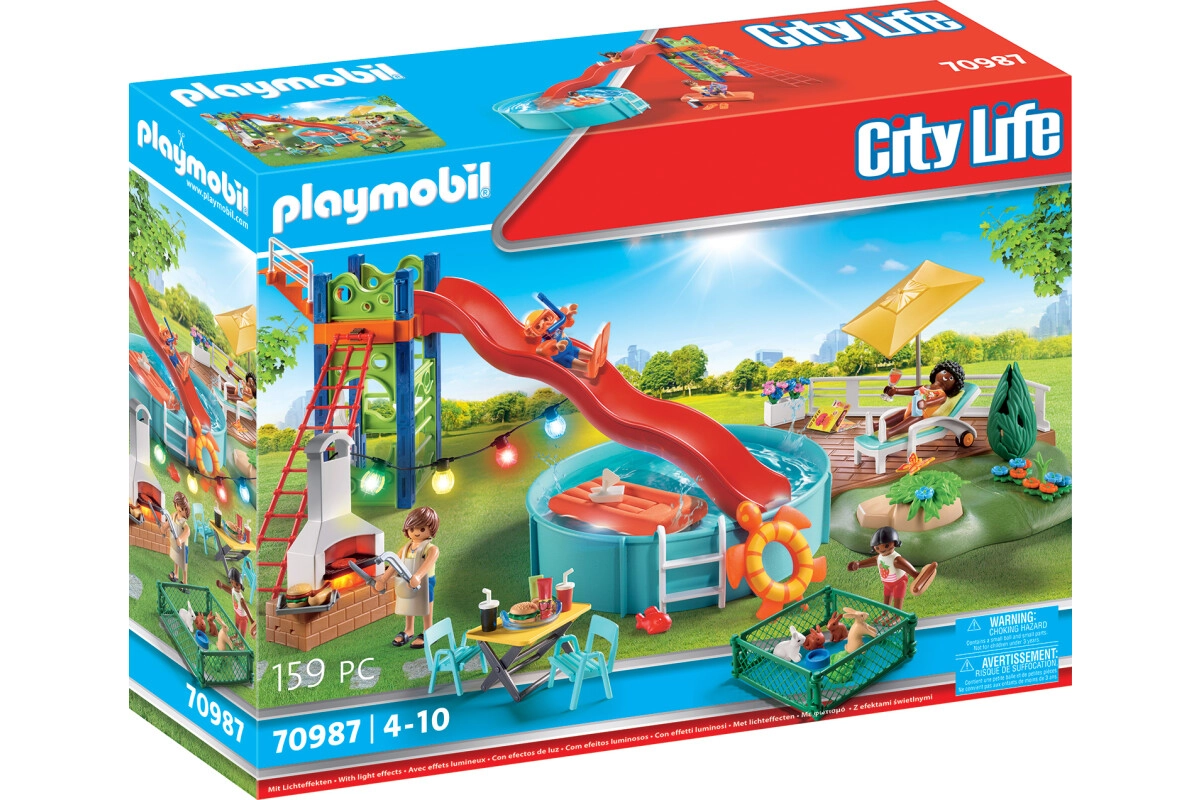 PLAYMOBIL® 70987 Poolparty mit Rutsche