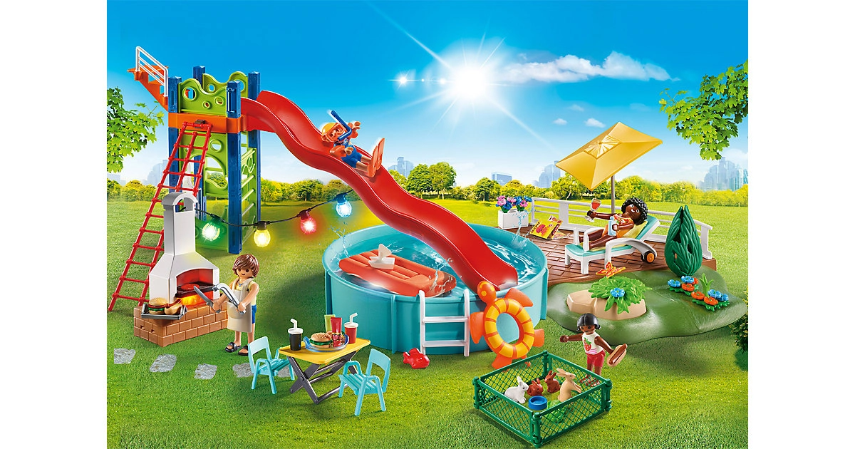 PLAYMOBIL® 70987 Poolparty mit Rutsche