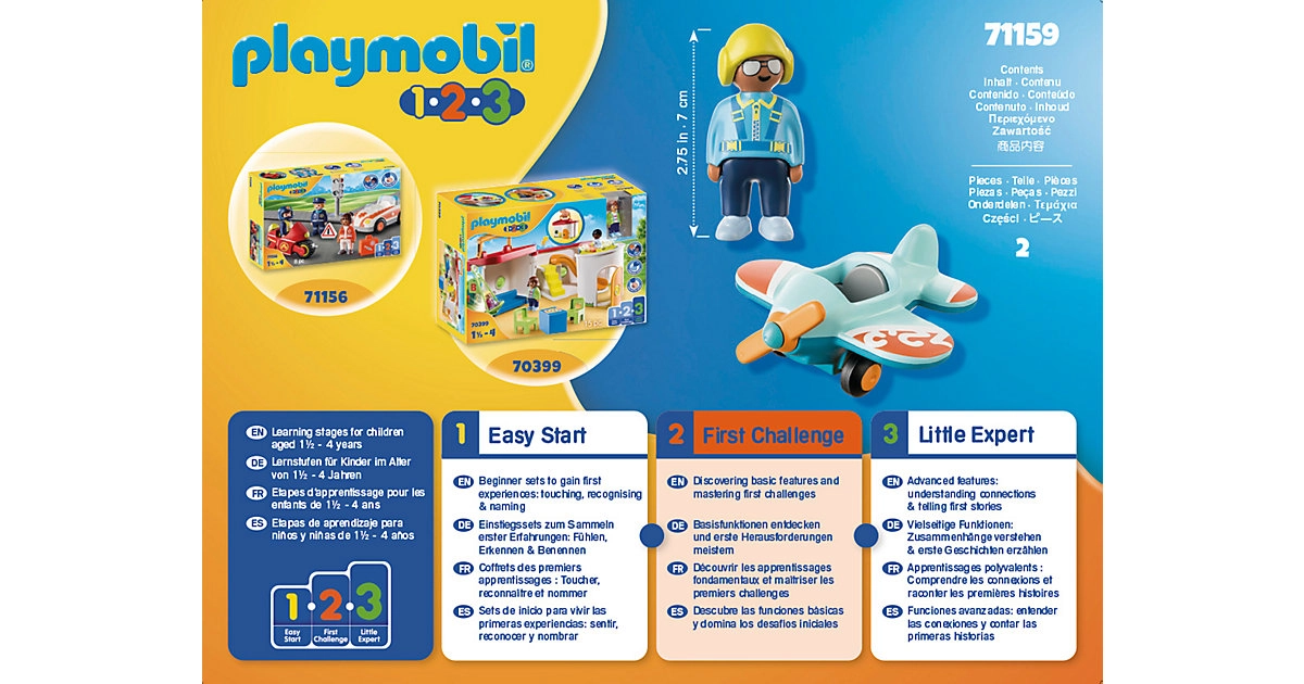 PLAYMOBIL® 71159 Flugzeug 1.2.3