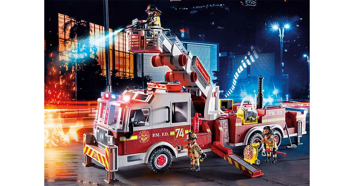 PLAYMOBIL® Feuerwehr-Fahrzeug: US Tower Ladder