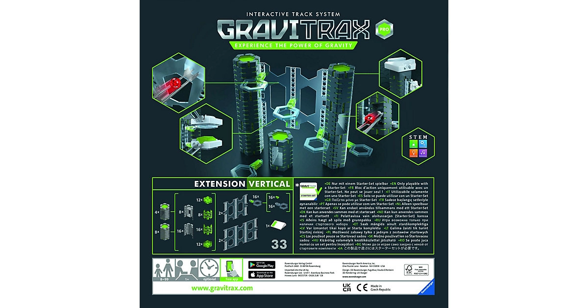 GraviTrax PRO Vertical Erweiterung 26816 von Ravensburger