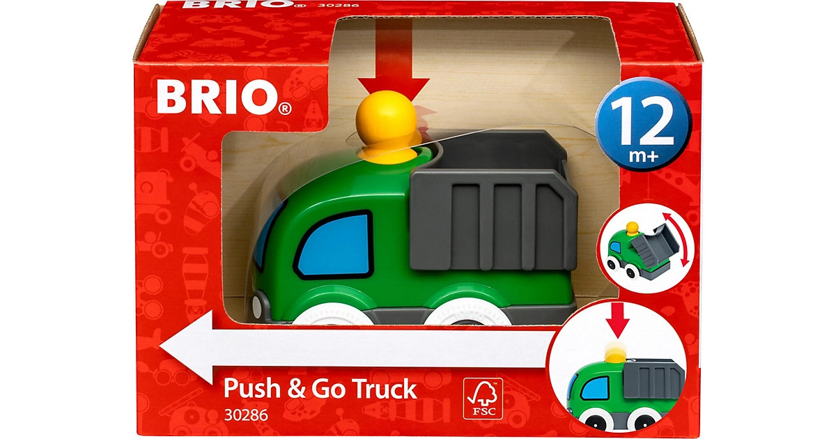 BRIO Push Along Push & Go LKW