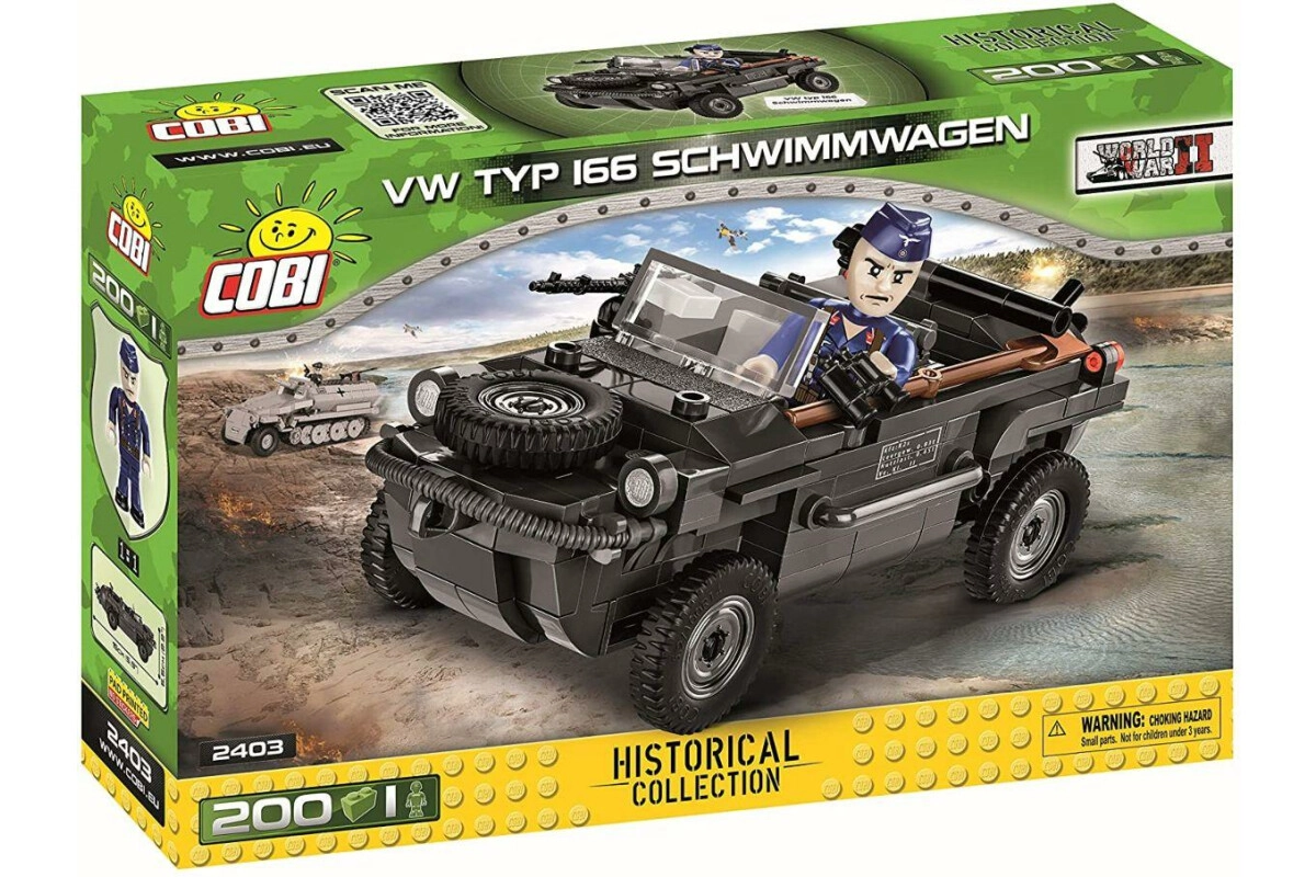 Cobi 2403 VW Typ 166 Schwimmwagen Historical Collection WWII Modellbausatz