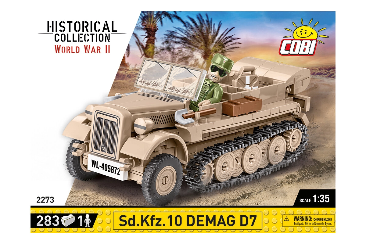 Cobi 2273 WWII Sonder-Kfz10 DEMAG D7 Halbketten-Artillerietraktor