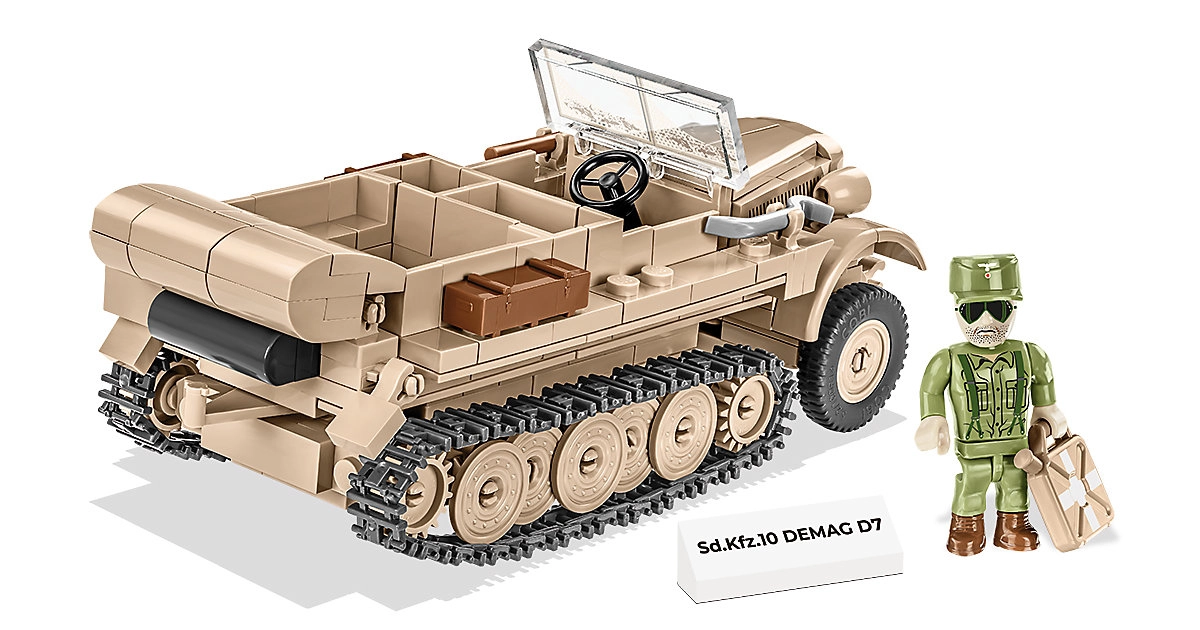 Cobi 2273 WWII Sonder-Kfz10 DEMAG D7 Halbketten-Artillerietraktor