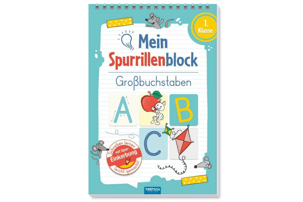 Trötsch Mein Spurrillenblock Großbuchstaben Übungsbuch