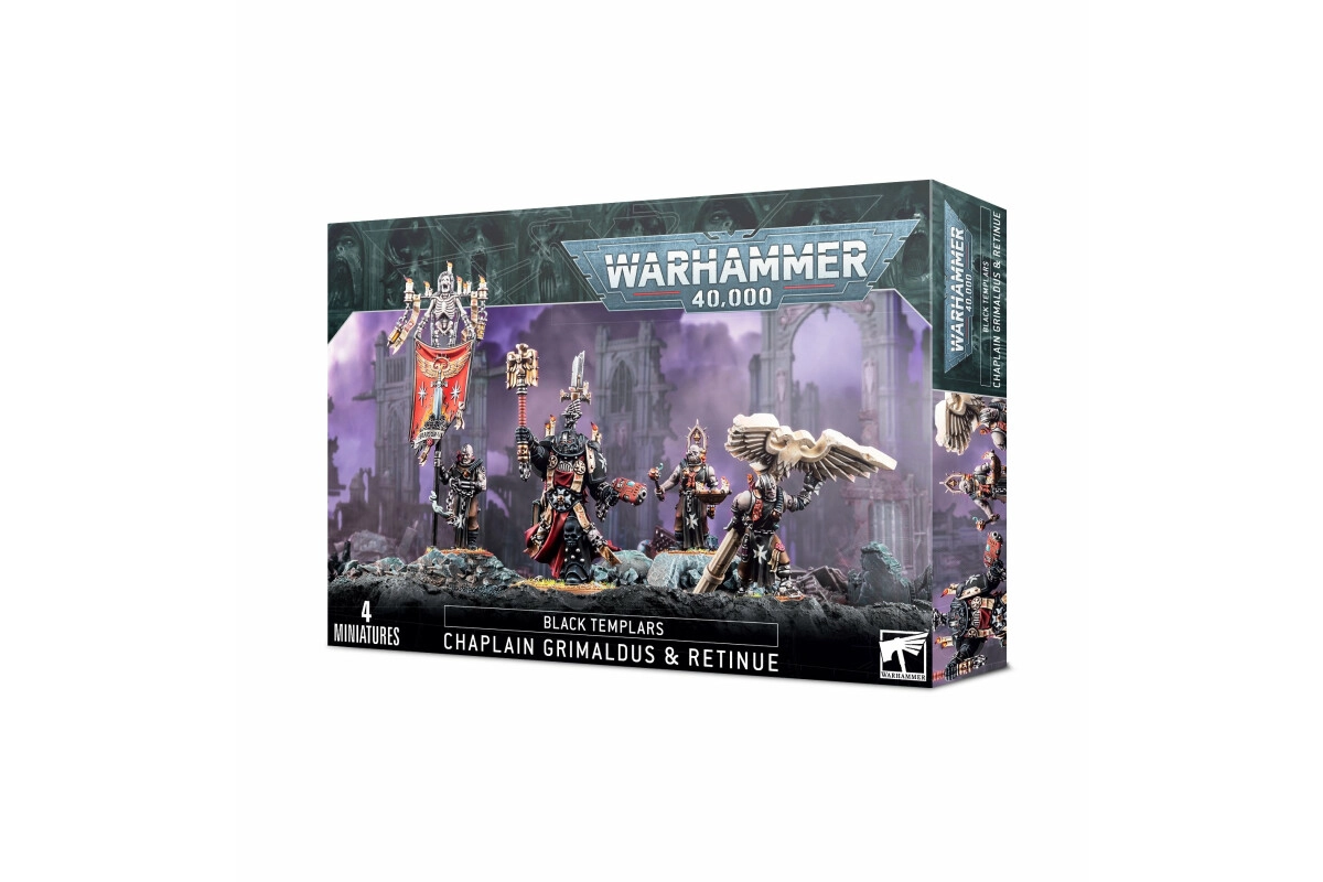 Warhammer 40,000 Black Templar Ordenspriester Grimaldus & Gefolge 55-44