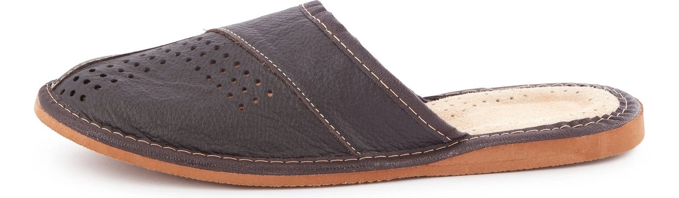 Ladeheid »Herren Echtleder Hauschuhe Pantoffeln Schlapfen LABR152« Hausschuh