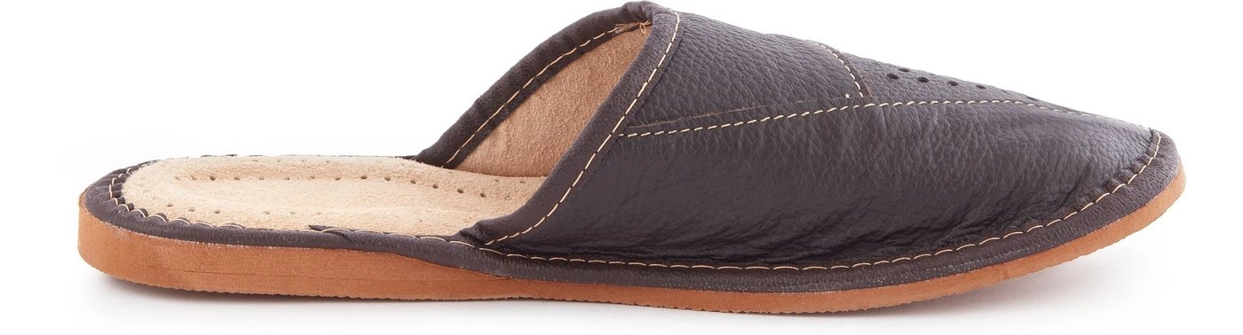 Ladeheid »Herren Echtleder Hauschuhe Pantoffeln Schlapfen LABR152« Hausschuh