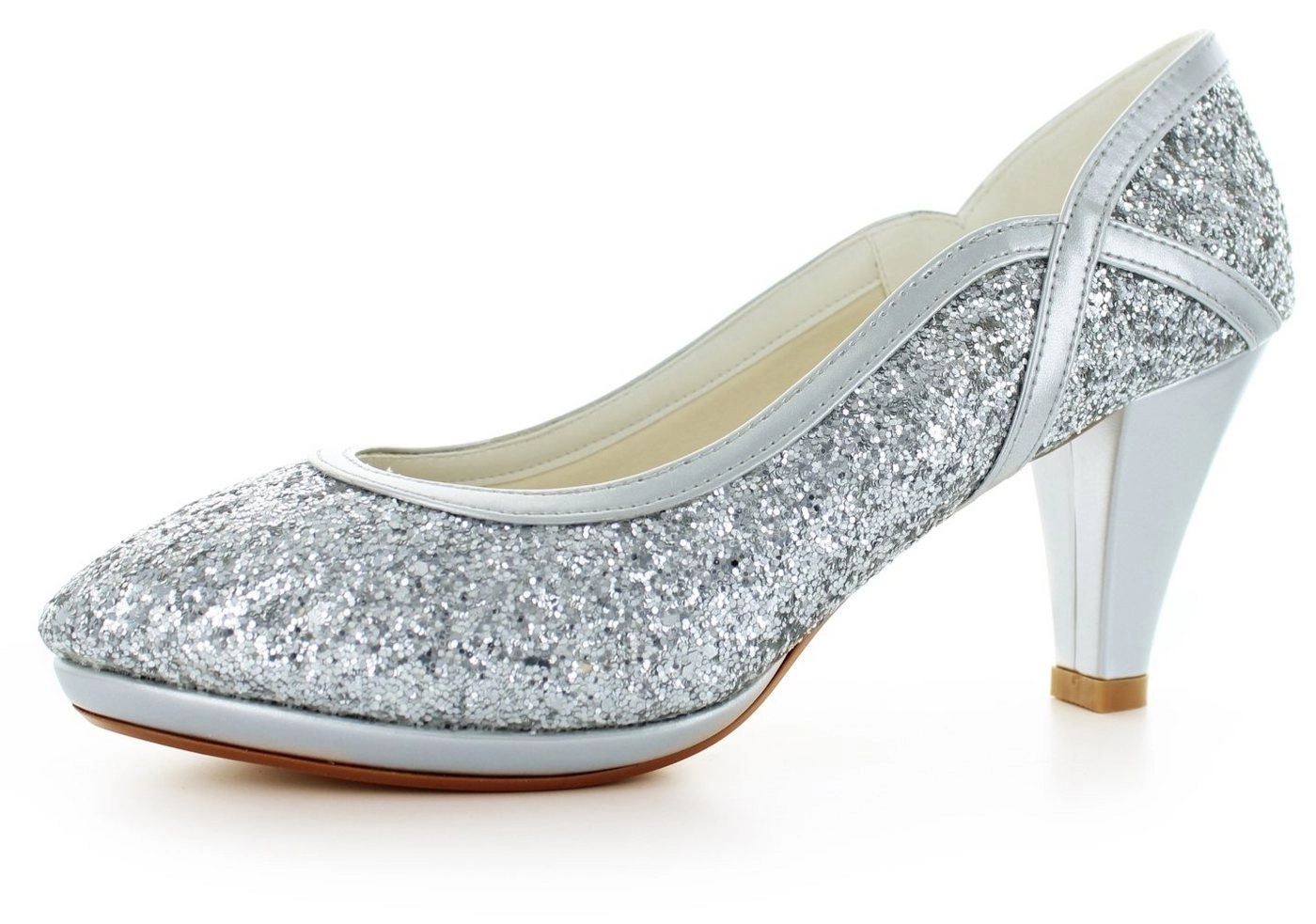 White Lady »832 bequeme Glitter Pumps« Pumps