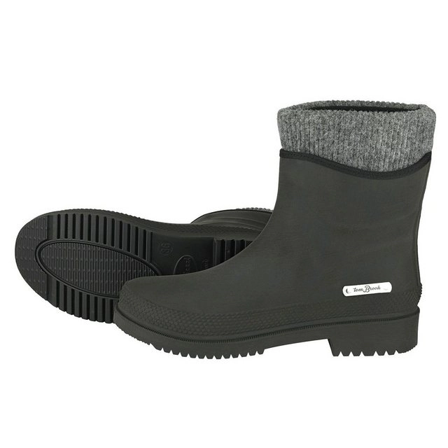 tomBrook Gummistiefel Damen Regenstiefel in Leder-Optik - Stiefel mit separatem Innenfutter