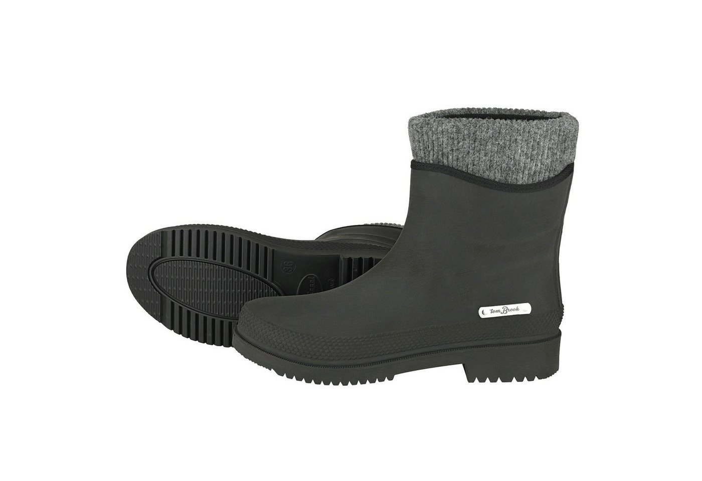 tomBrook Gummistiefel Damen Regenstiefel in Leder-Optik - Stiefel mit separatem Innenfutter