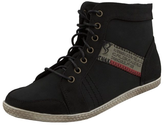 GUGGEN Mountain »Damen Sneaker Halbschuh Schwarz Grau« Sneaker Damen Sneaker Halbschuh Schwarz Grau