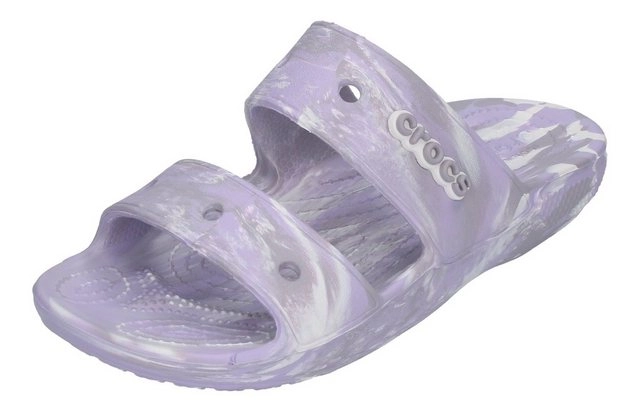 Crocs »CLASSIC CROC MARBLED SANDAL« Plateausandale Lavender Multi