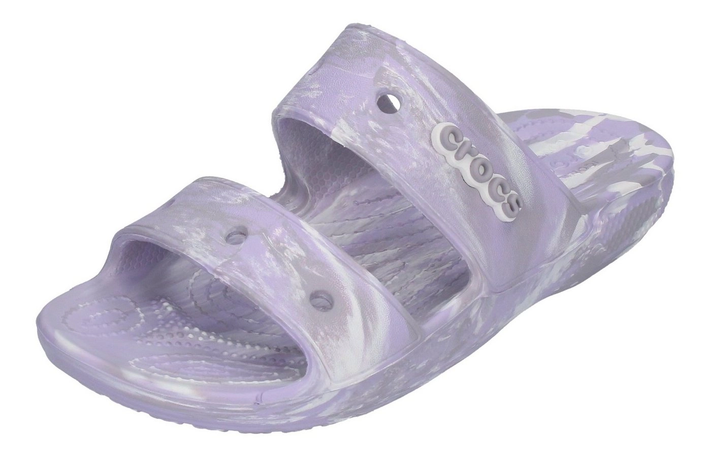 Crocs »CLASSIC CROC MARBLED SANDAL« Plateausandale Lavender Multi