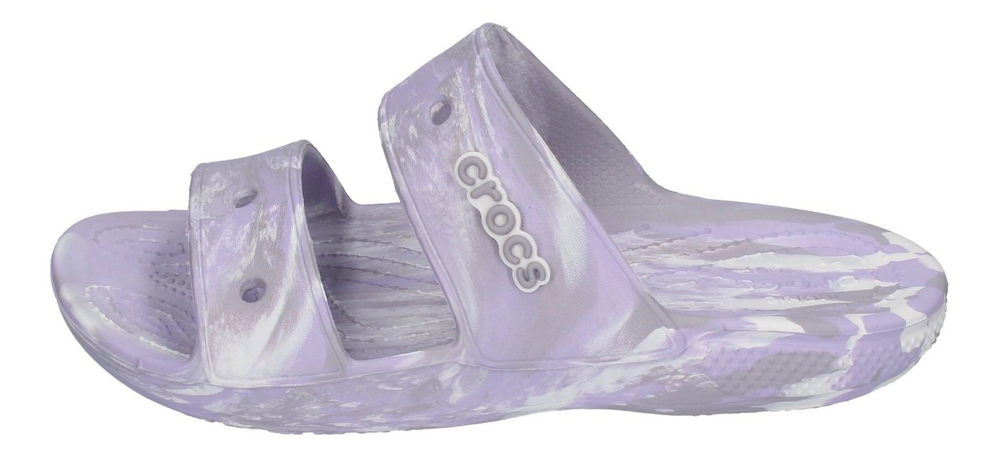 Crocs »CLASSIC CROC MARBLED SANDAL« Plateausandale Lavender Multi